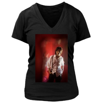 Ben Barnes Women's Deep V-Neck TShirt