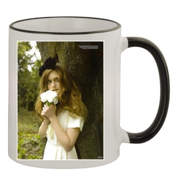 Bonnie Wright 11oz Colored Rim & Handle Mug