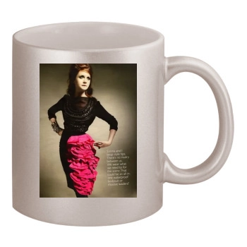 Bonnie Wright 11oz Metallic Silver Mug