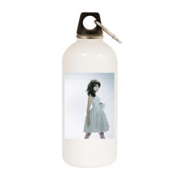 Brittany Murphy White Water Bottle With Carabiner