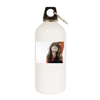 Brittany Murphy White Water Bottle With Carabiner