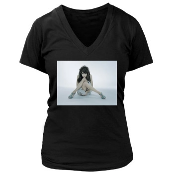 Brittany Murphy Women's Deep V-Neck TShirt