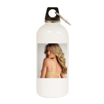 Brooklyn Decker White Water Bottle With Carabiner