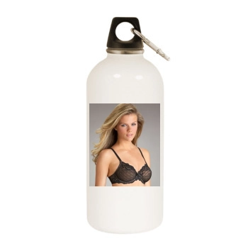 Brooklyn Decker White Water Bottle With Carabiner