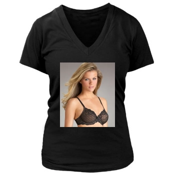 Brooklyn Decker Women's Deep V-Neck TShirt