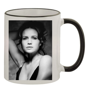 Carla Gugino 11oz Colored Rim & Handle Mug