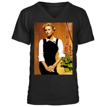 Charlize Theron Men's V-Neck T-Shirt