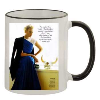 Charlize Theron 11oz Colored Rim & Handle Mug