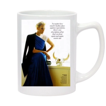 Charlize Theron 14oz White Statesman Mug