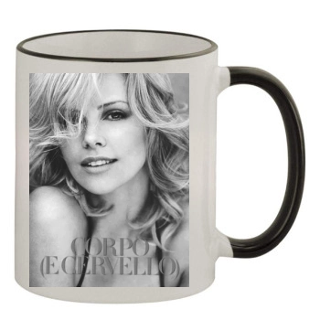 Charlize Theron 11oz Colored Rim & Handle Mug