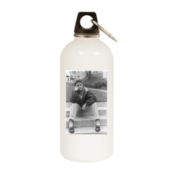 Christian Bale White Water Bottle With Carabiner