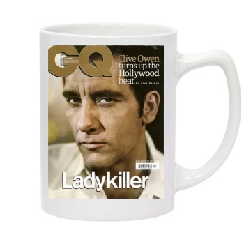 Clive Owen 14oz White Statesman Mug