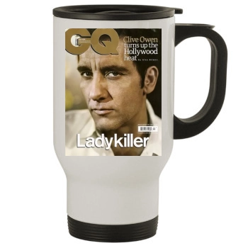 Clive Owen Stainless Steel Travel Mug