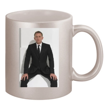 Daniel Craig 11oz Metallic Silver Mug