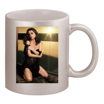 Eliza Dushku 11oz Metallic Silver Mug