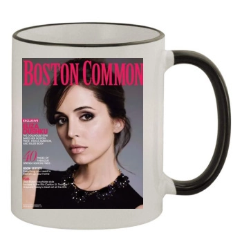 Eliza Dushku 11oz Colored Rim & Handle Mug