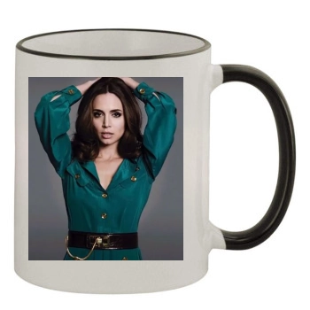 Eliza Dushku 11oz Colored Rim & Handle Mug