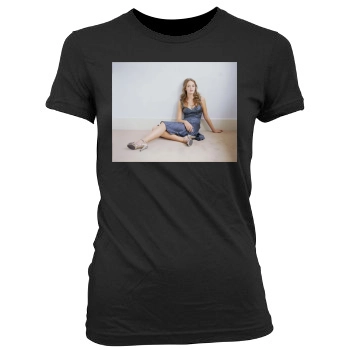 Emily Blunt Women's Junior Cut Crewneck T-Shirt