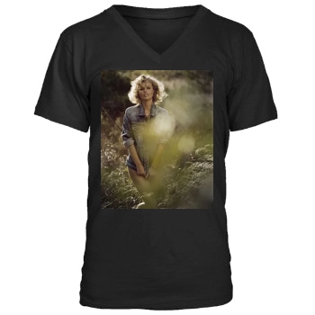 Eva Herzigova Men's V-Neck T-Shirt