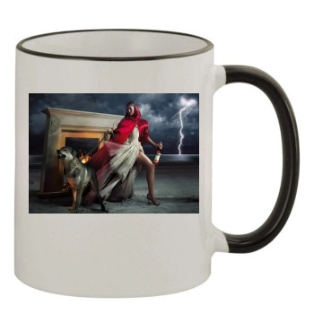 Eva Mendes 11oz Colored Rim & Handle Mug