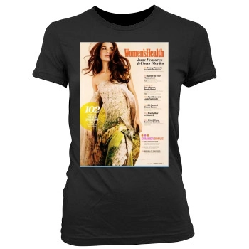 Evangeline Lilly Women's Junior Cut Crewneck T-Shirt