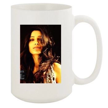 Freida Pinto 15oz White Mug