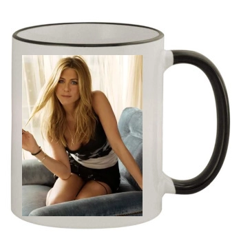 Jennifer Aniston 11oz Colored Rim & Handle Mug