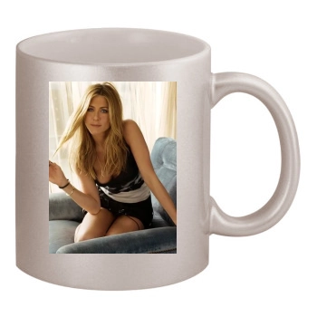 Jennifer Aniston 11oz Metallic Silver Mug