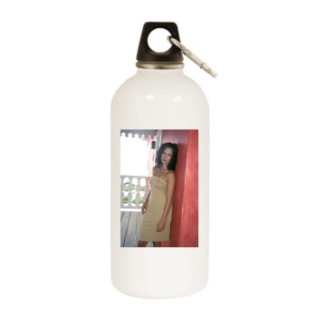 Jennifer Lopez White Water Bottle With Carabiner