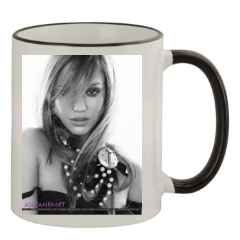 Jessica Alba 11oz Colored Rim & Handle Mug