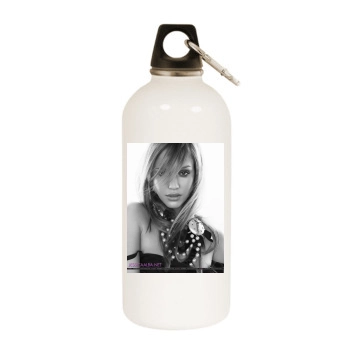 Jessica Alba White Water Bottle With Carabiner