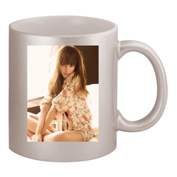 Jessica Alba 11oz Metallic Silver Mug