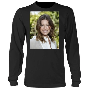 Jessica Biel Men's Heavy Long Sleeve TShirt