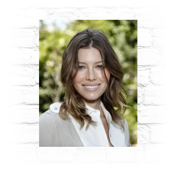 Jessica Biel Metal Wall Art