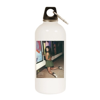 Jessica Szohr White Water Bottle With Carabiner