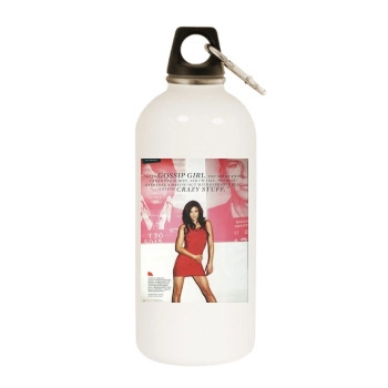 Jessica Szohr White Water Bottle With Carabiner