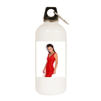 Josie Maran White Water Bottle With Carabiner