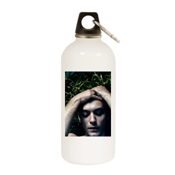 Jude Law White Water Bottle With Carabiner