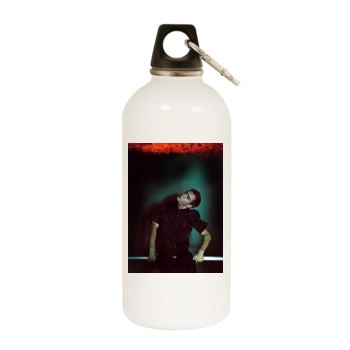 Jude Law White Water Bottle With Carabiner