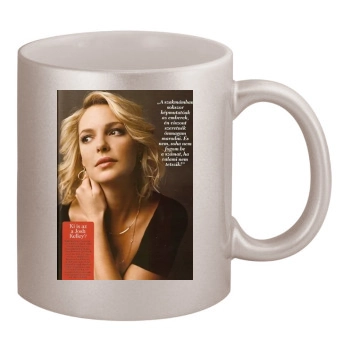 Katherine Heigl 11oz Metallic Silver Mug