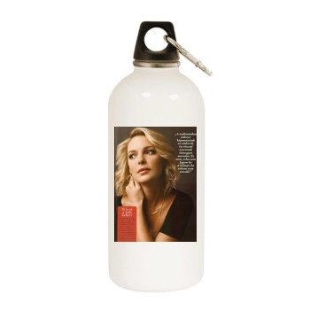 Katherine Heigl White Water Bottle With Carabiner