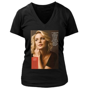 Katherine Heigl Women's Deep V-Neck TShirt