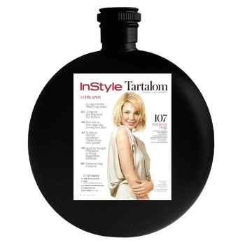 Katherine Heigl Round Flask