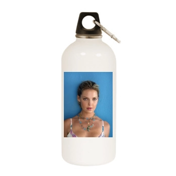 Katherine Heigl White Water Bottle With Carabiner