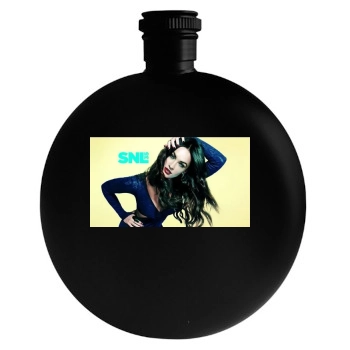 Megan Fox Round Flask