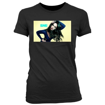 Megan Fox Women's Junior Cut Crewneck T-Shirt