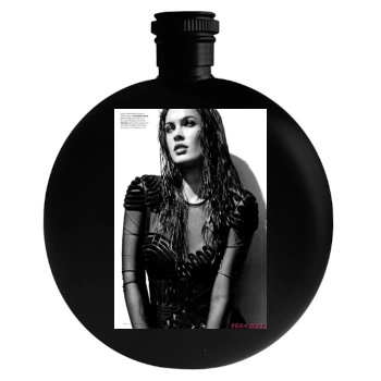 Megan Fox Round Flask