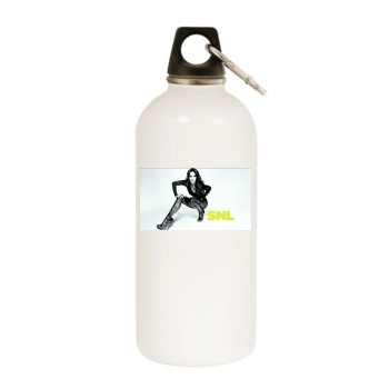 Megan Fox White Water Bottle With Carabiner