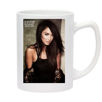 Megan Fox 14oz White Statesman Mug