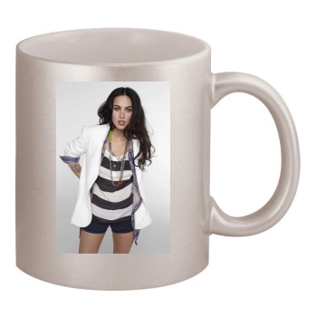 Megan Fox 11oz Metallic Silver Mug